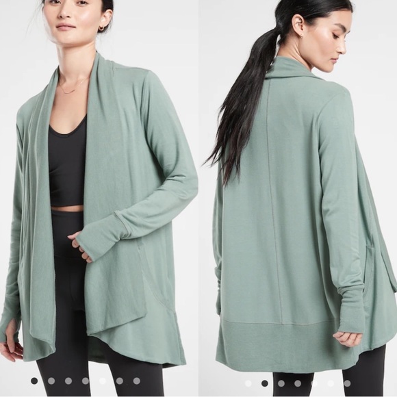 Athleta Sweaters - ATHLETA wrap sweater (blueish-green)